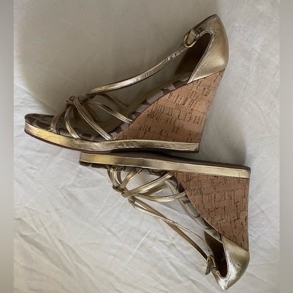 Coach wedges, lightly worn, size 11 - Picture 2 of 4